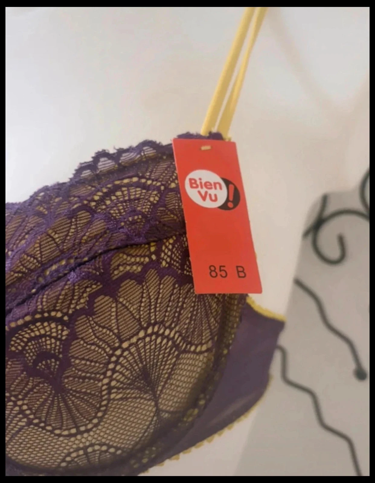 Bra Size 85B - Plum and Lime Lace – photo 3